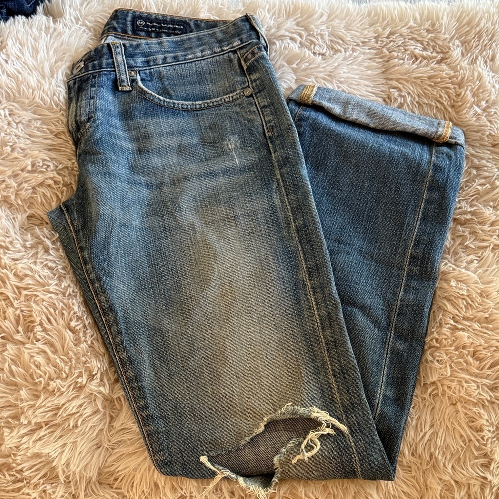 AG Adriano Goldschmied Light Blue Men's Straight Jeans size 27